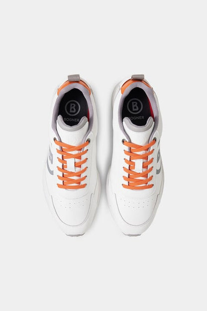 Golf Sneaker In White/Orange