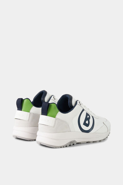 Golf Sneaker In White/Navy Blue