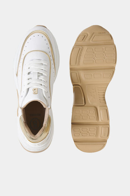 Kobe Sneaker In White/Gold