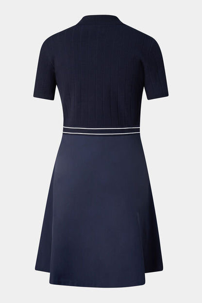 Selin Polo Dress In Navy Blue