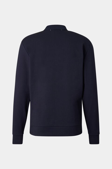 Cajus Polo Sweatshirt In Navy Blue