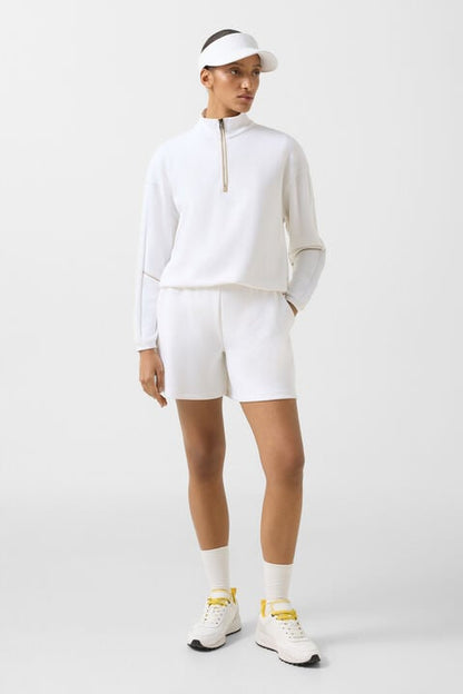 Floria Sweat Troyer In White