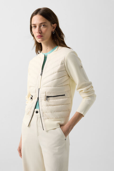 Zilly Hybrid Knit Jacket In Cream