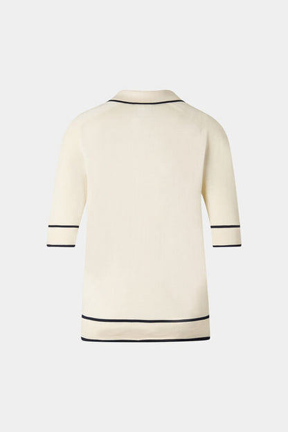 Peaches Silk Knit Jacket In Cream