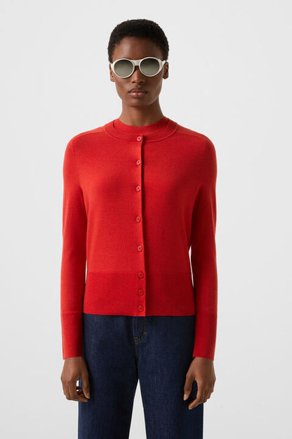 Ilma Knit Jacket In Red