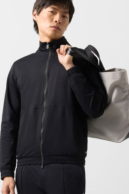 Rupert Jersey Jacket In Black