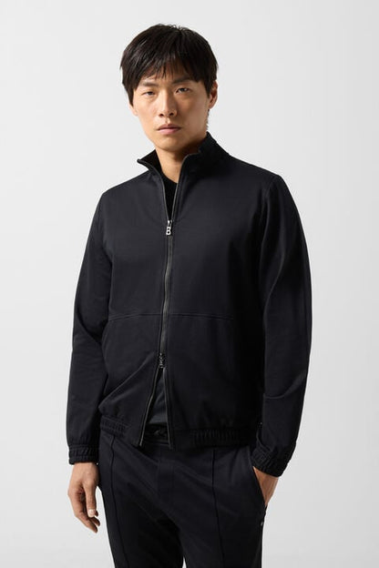Rupert Jersey Jacket In Black