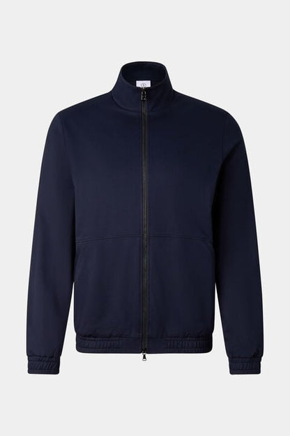Rupert Jersey Jacket In Navy Blue