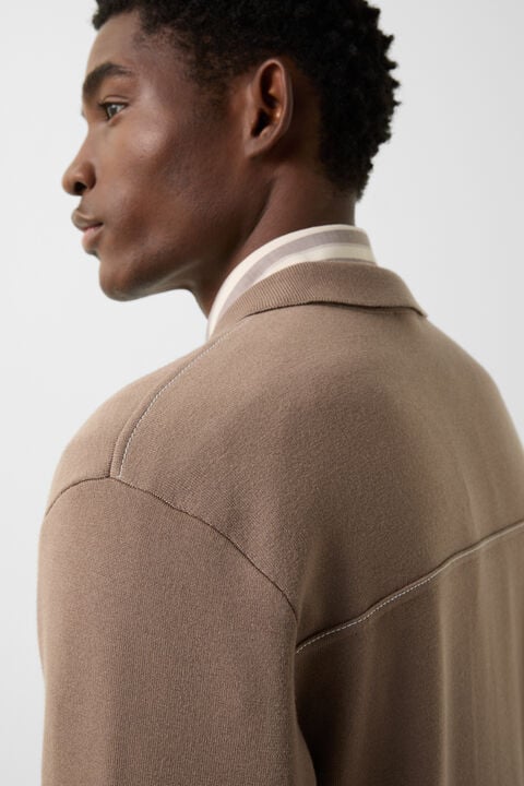 Olaf Knit Jacket In Mud