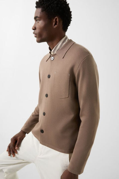 Olaf Knit Jacket In Mud