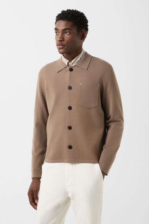 Olaf Knit Jacket In Mud