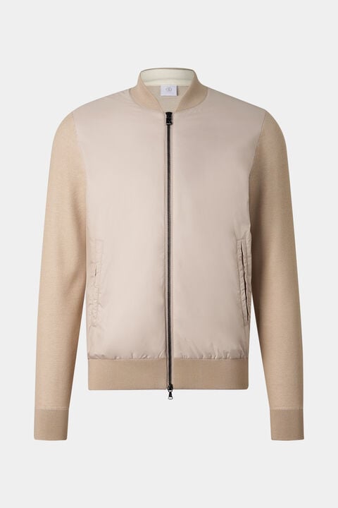 Zisco Hybrid Knit Jacket In Beige