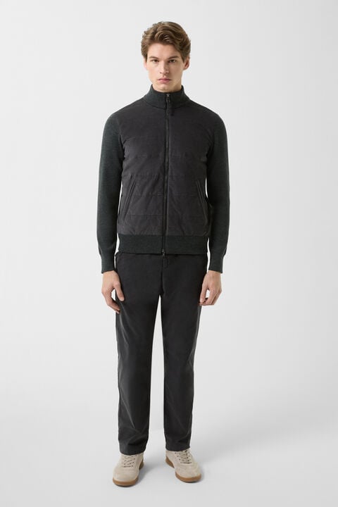 Zisco Hybrid Knit Jacket In Anthracite
