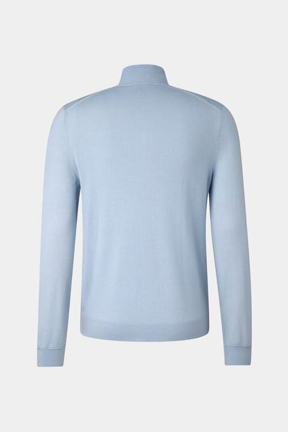 Virgin Wool Ouri Troyer In Light Blue