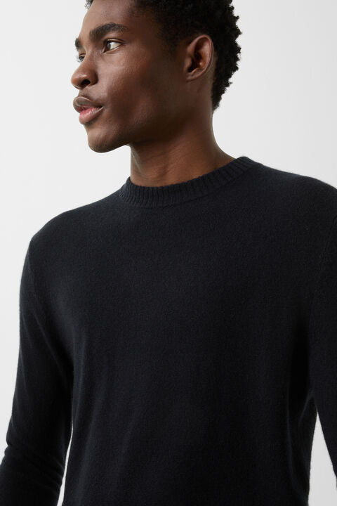 Brendon Cashmere Jumper In Navy Blue
