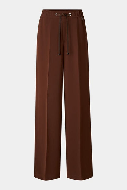 Enny Crepe Trousers In Brown