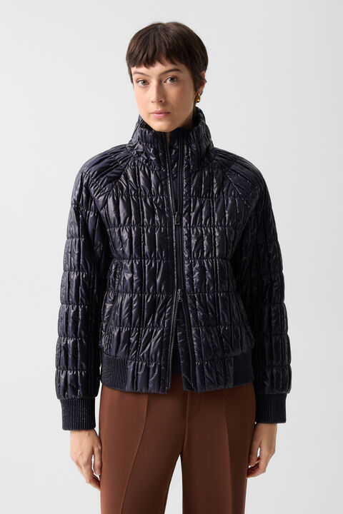 Sherry Quilted Jacket In Navy Blue
