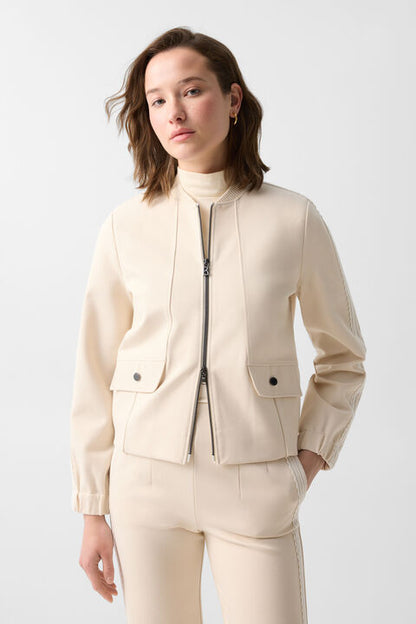Luisa Jersey Jacket In Cream