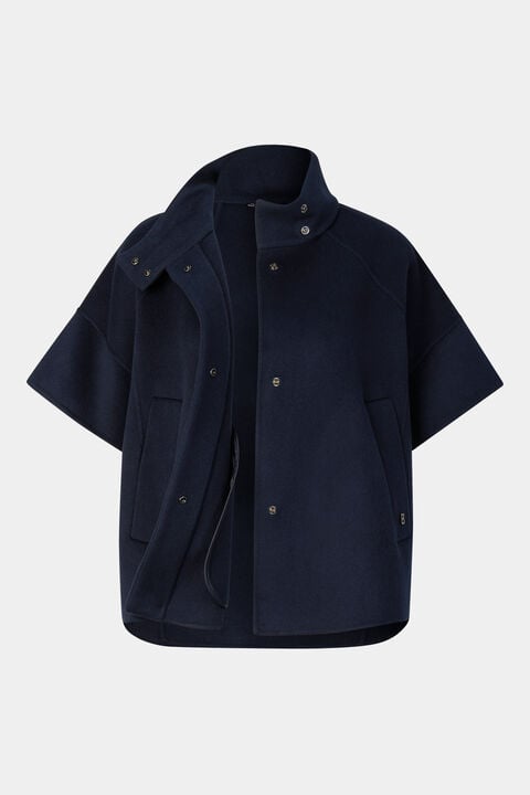 Wool Waistcoat Venice In Navy Blue