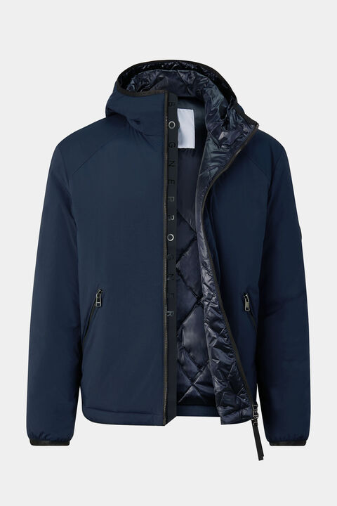 Clio Lightweight Down Jacket In Navy Blue