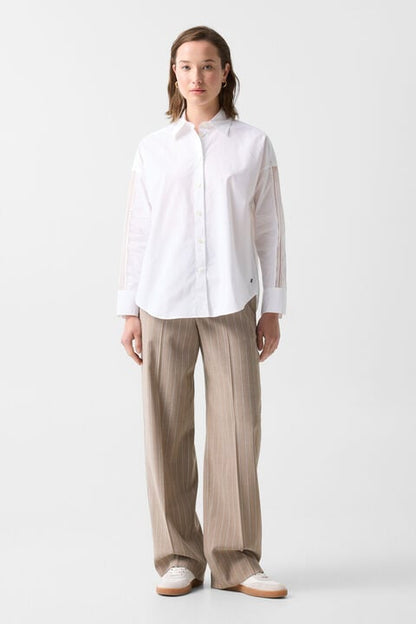Misty Shirt Blouse In White