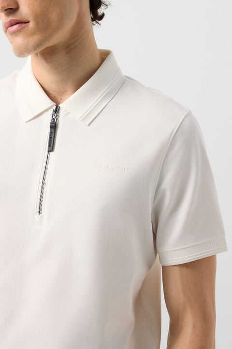 Timo Piqu¨¦ Polo Shirt In Off-White