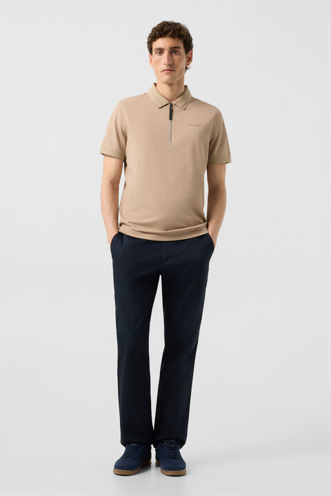 Timo Piqu¨¦ Polo Shirt In Beige