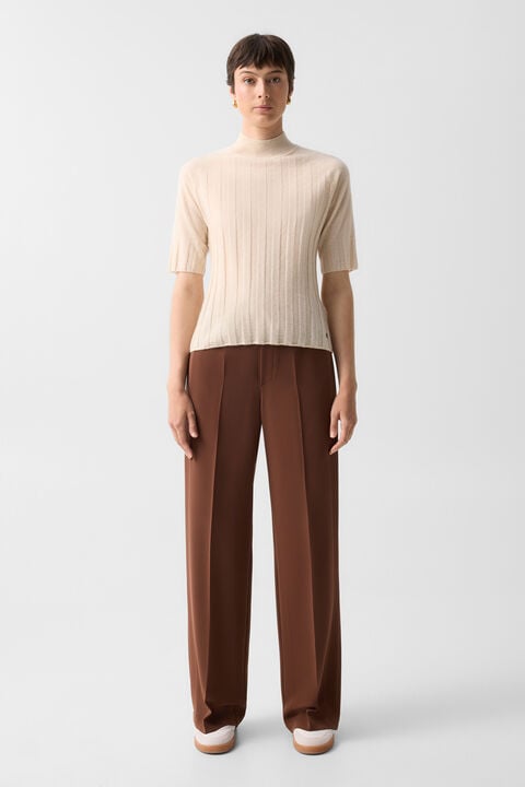 Virgin Wool Cashmere Shirt Tina In Cream
