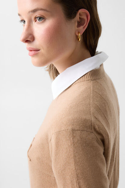 Tatjana Pure New Wool Cashmere Jumper In Camel