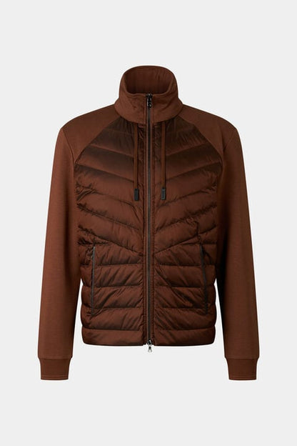 Baker Down Jersey Jacket In Brown
