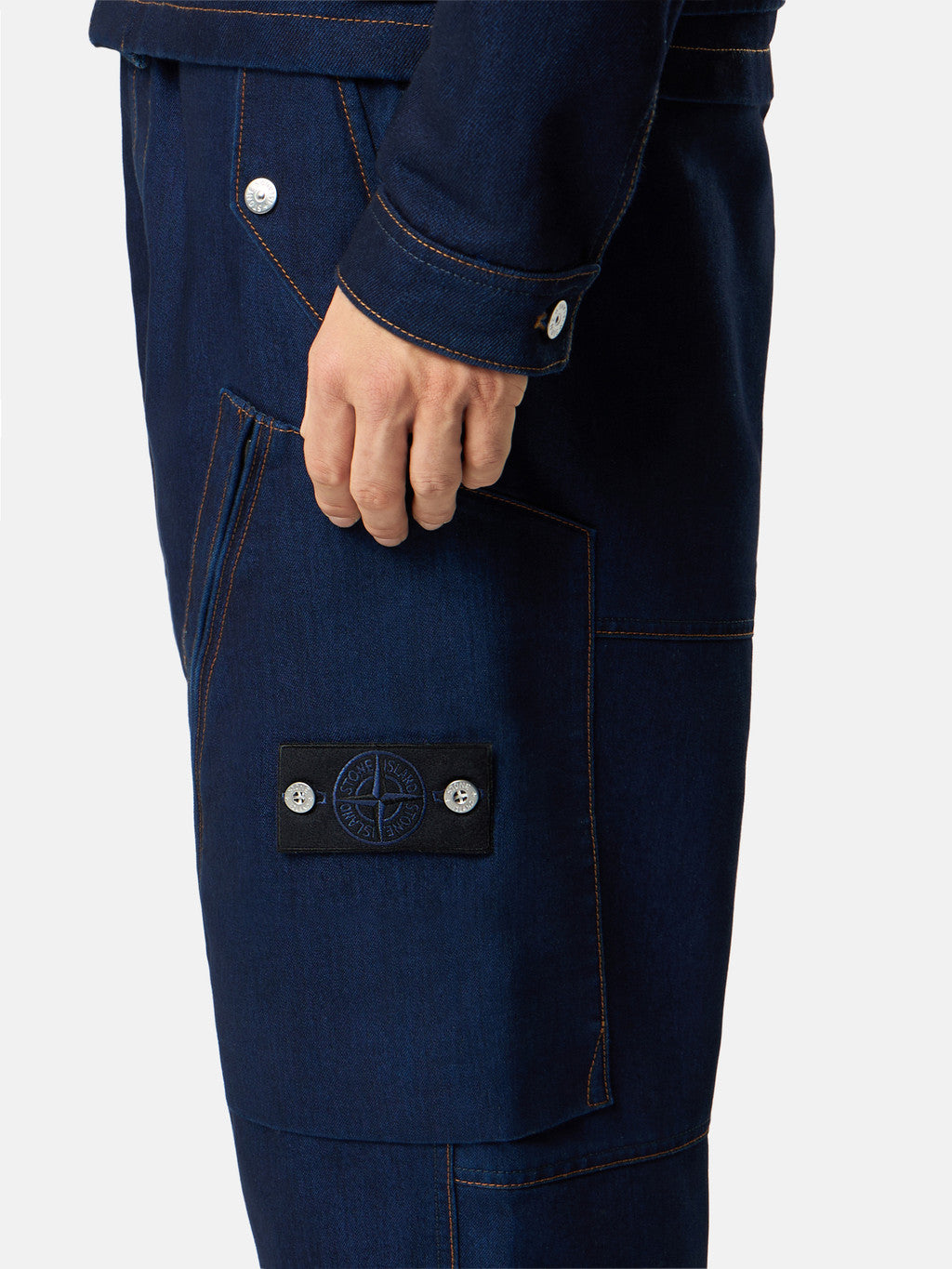 3100045 INDIGO POLYPROPYLENE DENIM LIGHT-RINSED