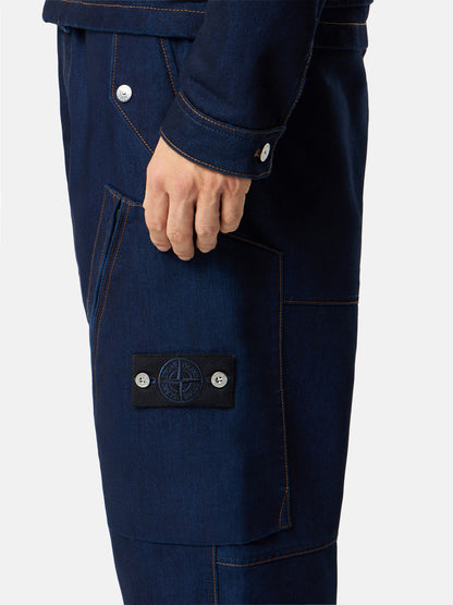 3100045 INDIGO POLYPROPYLENE DENIM LIGHT-RINSED