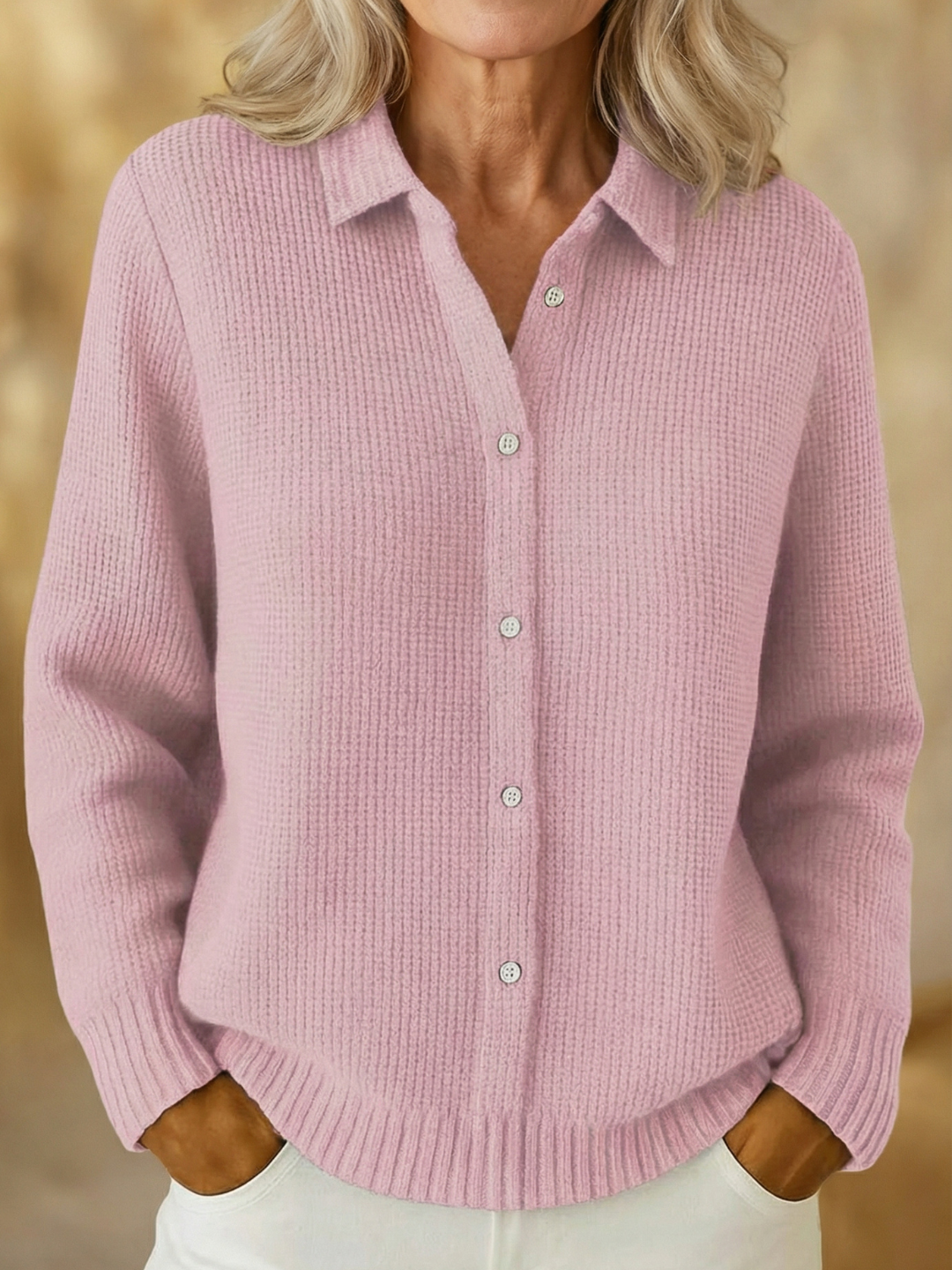Plaid Casual Knit Sweater