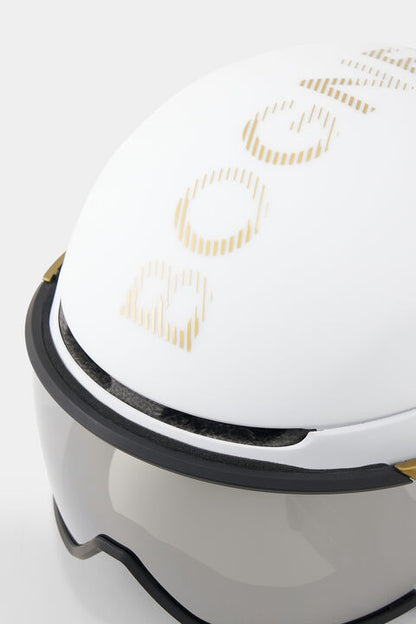 Ski Helmet St. Moritz In White/Gold