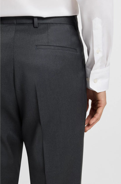 REGULAR-FIT TROUSERS IN VIRGIN-WOOL SERGE