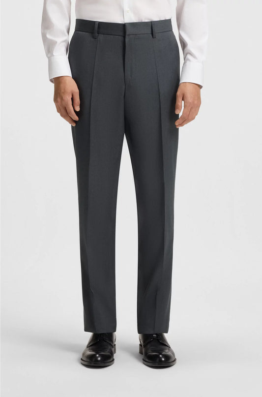 REGULAR-FIT TROUSERS IN VIRGIN-WOOL SERGE