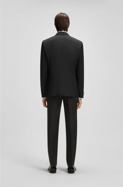 SLIM-FIT TUXEDO JACKET IN VIRGIN-WOOL SERGE