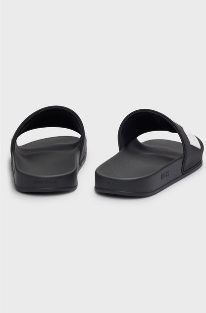 ITALIAN-MADE SLIDES WITH RAISED LOGO