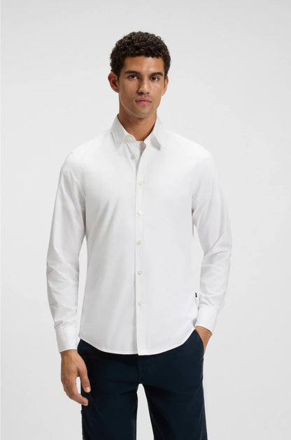 REGULAR-FIT SHIRT IN COTTON POPLIN