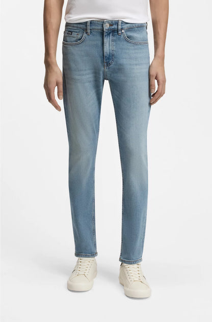 DELAWARE SLIM-FIT JEANS IN PURE-BLUE DENIM