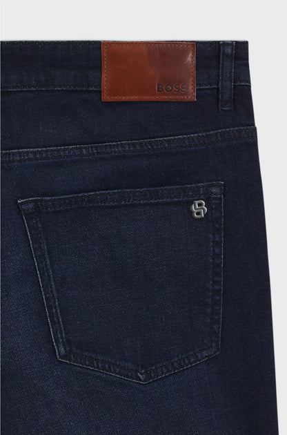 DELAWARE SLIM-FIT JEANS IN PURE-BLUE COMFORT-STRETCH DENIM
