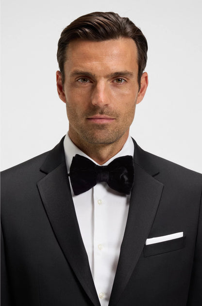 PRE-TIED BOW TIE IN COTTON VELVET