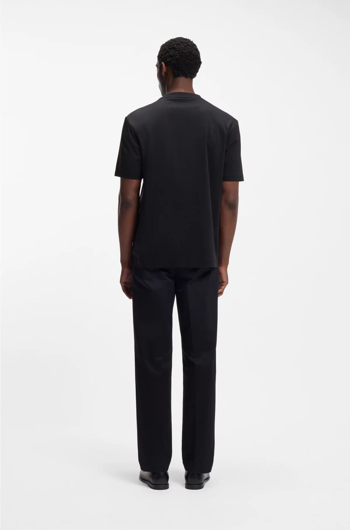 MERCERISED-COTTON T-SHIRT WITH DOUBLE B MONOGRAM