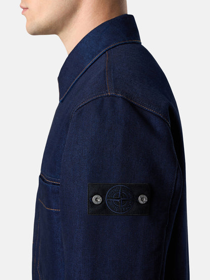 Q100027 INDIGO POLYPROPYLENE DENIM-RINSED